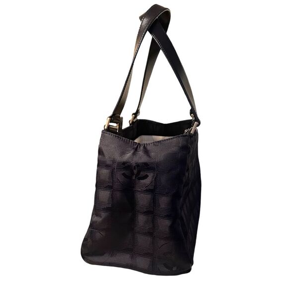 Chanel Travel Line Small Tote Bag Black Gold Hardware - Picture 2 of 16